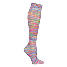 Alternate Image 0 for Celeste Stein® Women's Printed Closed Toe Wide Calf Mild Compression Knee High Stockings