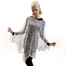 Alternate image Halloween Ghost Lace Poncho