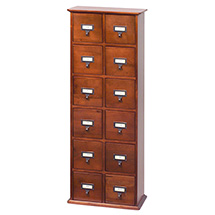 Alternate Image 1 for Library CD Storage Cabinet - 12 Drawers