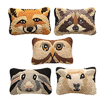 Product Image for Hand-Hooked Animal Pillows 