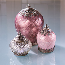 Product Image for Mercury Glass Lighted Lanterns - Set of 3