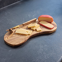 Product Image for Handcrafted Olive Wood Cheese Board Set