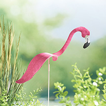 Dancing Flamingo Garden Stake 