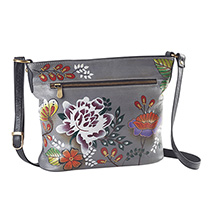 Product Image for Hand-Painted Leather Crossbody Bag