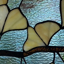 Alternate Image 7 for Gingko Leaves Stained Glass Panel 