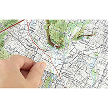 Alternate Image 2 for Personalized Hometown Jigsaw Puzzle - USGS Map