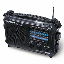 Alternate Image 1 for 4-Way Powered Emergency Weather Alert Radio with Cell Phone Charger - Black