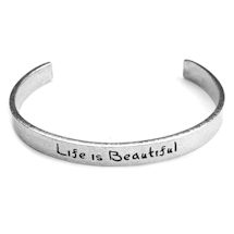 Alternate Image 0 for Note To Self Inspirational Lead-Free Pewter Cuff Bracelet