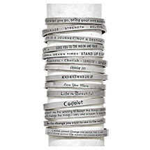 Product Image for Note To Self Inspirational Lead-Free Pewter Cuff Bracelet