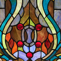 Alternate Image 3 for Victorian Style Stained Glass Panel