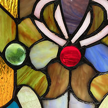 Alternate Image 4 for Victorian Style Stained Glass Panel