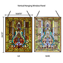 Alternate Image 5 for Victorian Style Stained Glass Panel