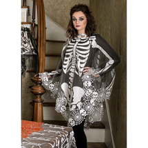 Product Image for Halloween Skeleton Poncho