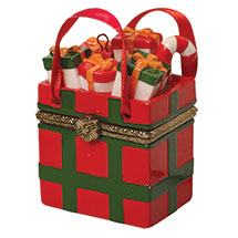 Alternate Image 26 for Porcelain Surprise Christmas Gift Box Ornaments