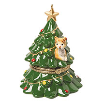 Alternate Image 5 for Porcelain Surprise Christmas Gift Box Ornaments