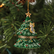 Alternate Image 3 for Porcelain Surprise Christmas Gift Box Ornaments