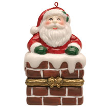 Alternate Image 8 for Porcelain Surprise Christmas Gift Box Ornaments