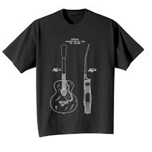 Product Image for Vintage Patent Drawing Shirts - Guitar