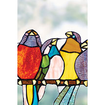Alternate Image 2 for Birds on a Wire Stained Glass