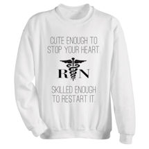 Alternate Image 3 for T-Shirt or Sweatshirt For Nurses - Start/Stop Your Heart