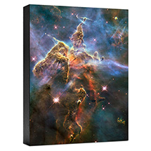 Hubble Image Canvas Print: Visible View Of Pillar And Jets Hh 901/90 Canvas Print