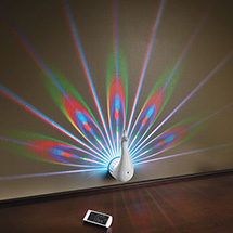 Product Image for Peacock Feather Lightshow Nightlight