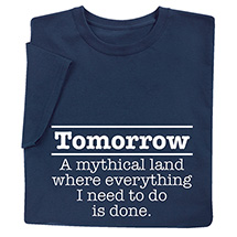 Product Image for Tomorrow Procrastinator T-Shirt or Sweatshirt