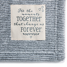 Alternate Image 1 for It's the Moments Together that Change Us Forever Blanket