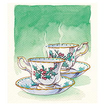 Alternate Image 2 for A Cup of Christmas Tea Book - Vintage Edition