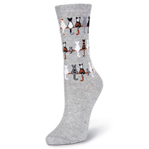Alternate Image 1 for Cat Tails Women's Socks