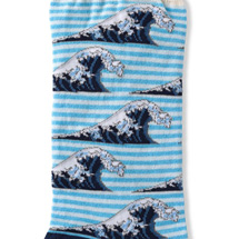 Alternate Image 1 for Hokusai Great Wave Women's Socks