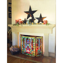 Product Image for Stained Glass Fireplace Screen