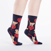 Alternate Image 2 for Knittin' Kitten Women's Socks