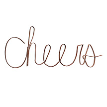 Alternate Image 2 for Scrap Iron 'Cheers' Wall Sign - 30' x 11'