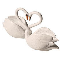 Alternate Image 3 for Loving Swans Sculptures 