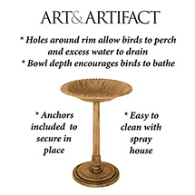 Alternate Image 13 for Pedestal Bird Bath