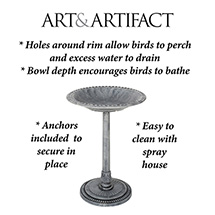 Alternate Image 20 for Pedestal Bird Bath
