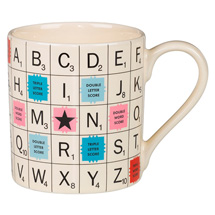 Product Image for Vintage Scrabble Alphabet Mug