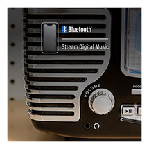 Alternate Image 3 for Corsair Clock Radio/CD Player with Bluetooth - Black