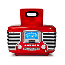 Alternate Image 11 for Corsair Clock Radio/CD Player with Bluetooth - Red