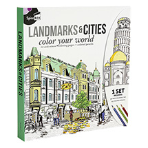 Product Image for Landmarks & Cities Coloring Kit
