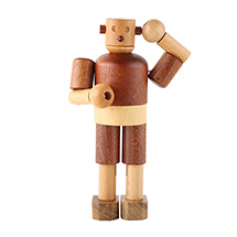 Product Image for All Natural Wood Wooden Robot Toy