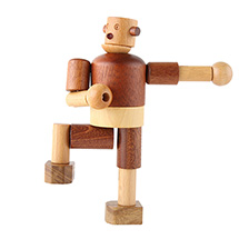 Alternate Image 4 for All Natural Wood Wooden Robot Toy