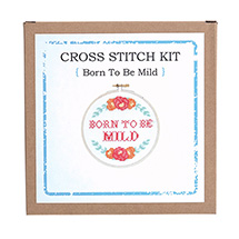 Alternate Image 3 for Sarcastic Cross Stitch Kit - Born to be Mild