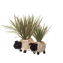 Alternate Image 2 for Woven Sheep Planters