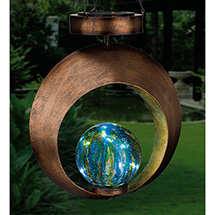 Alternate Image 1 for Solar Powered Contemporary Lantern