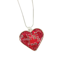 Alternate Image 4 for Circuit Board Heart Shaped Pendant Necklace