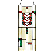 Product Image for Prairie-Style Stained-Glass Hanging Panel