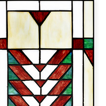 Alternate Image 3 for Prairie-Style Stained-Glass Hanging Panel