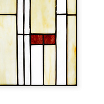 Alternate Image 4 for Prairie-Style Stained-Glass Hanging Panel